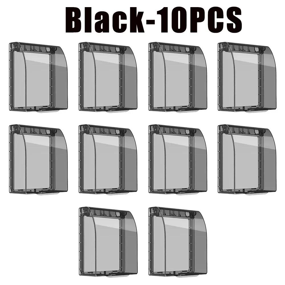 Self-adhesive 86 Type Wall Socket Waterproof Box Nail-free Glue Paste Doorbell Board Panel Cover Switch Button Cover