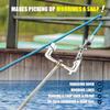 Stainless Steel Multi-Function Mooring Hook – Quick Line Threader & Portable Boat Securing Dock Hook for Kayak & Yacht