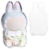 Dustproof Case for LABUBU Doll Clear Plastic Protective Cover Backpack Pendant Hanging Box