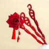 Ancient Chinese Style Hairpin Tassel Shake Plate Flowing Hair Accessory For Cosplay Hanfu Traditional Hair Ornament
