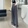 Mode Neu Hohe Taille Damen Gerade Weites Bein Hose Einfache Büro Damen Uni Lässige Hose Locker Elegant Taschen Slim Fit Damen Hose 25625