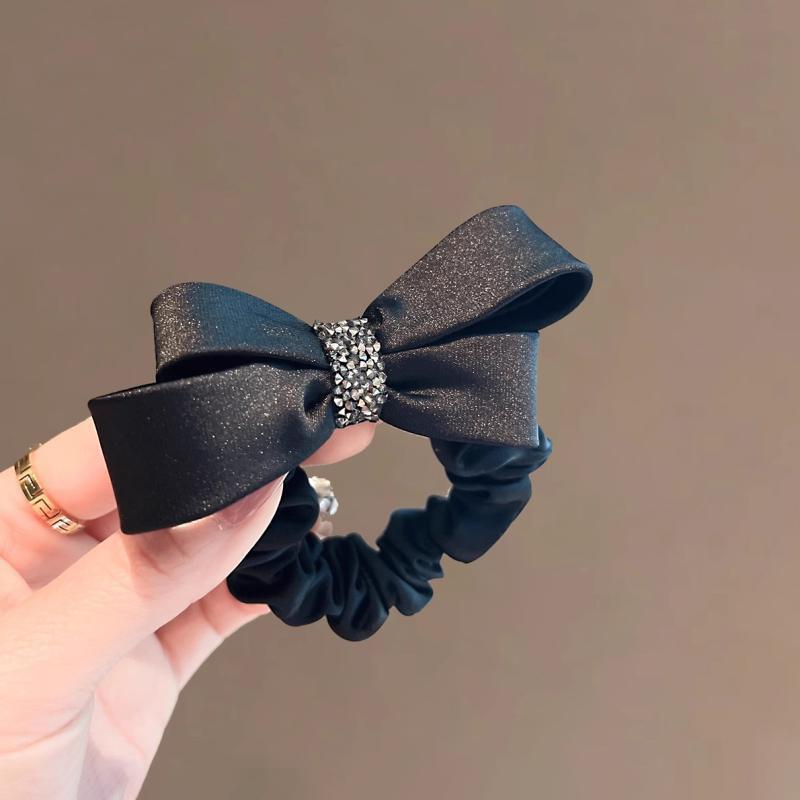 Elegant Pearl Hair Band Simple Headband High-end Small Intestine Ponytail Rubber Band Headwear Girls Women Hair Accessories