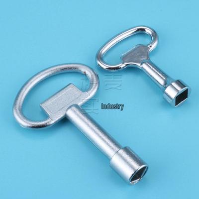 Jimai Zinc Alloy Elevator Door Valve Key - Four-Corner Design.