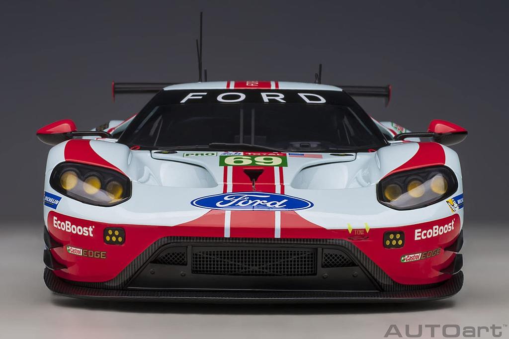 AUTOart Ford GT 2019 Le Mans 24 Hours LMGTE Pro Class Light Finished Product 81913 1/18 #69 Blue/Red
