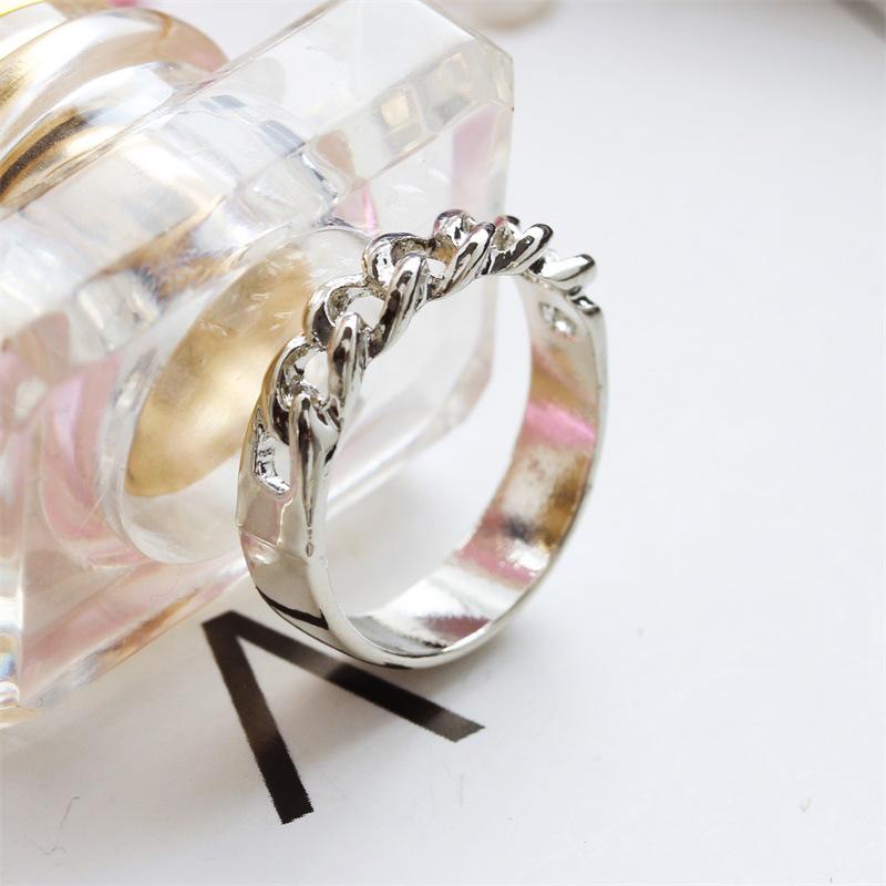 Fashion Chain Empty Ring Personality Ring Wild Fashion Accessories ADM