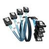 OIKWAN to SATA Flexible SATA Straight SATA Data Cable for Bitcoin Computer Server Drive RAID Data Cable SATA-III Cables, 4-Piece Set, 6Gb/s Cable,