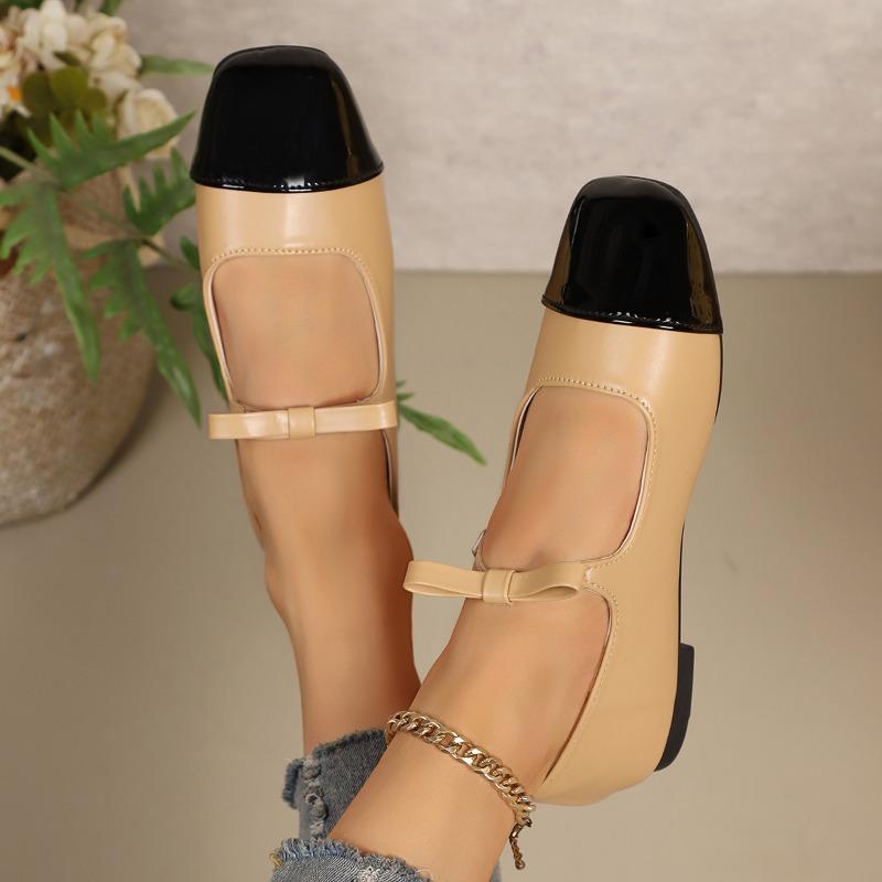 Women's Fashion French Mary Jane Flat Shoes Women's Spring and Autumn New Small Fragrance Retro Pumps