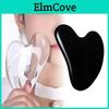 Pink Heart Shaped Crystal Facial Massaging Tool Smooth Jade Roller For Beauty And Wellness