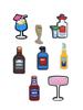 Jibbitz Alkohol Cocktails Flaschen Party 8 Stück Zubehör Crocs Dekoration