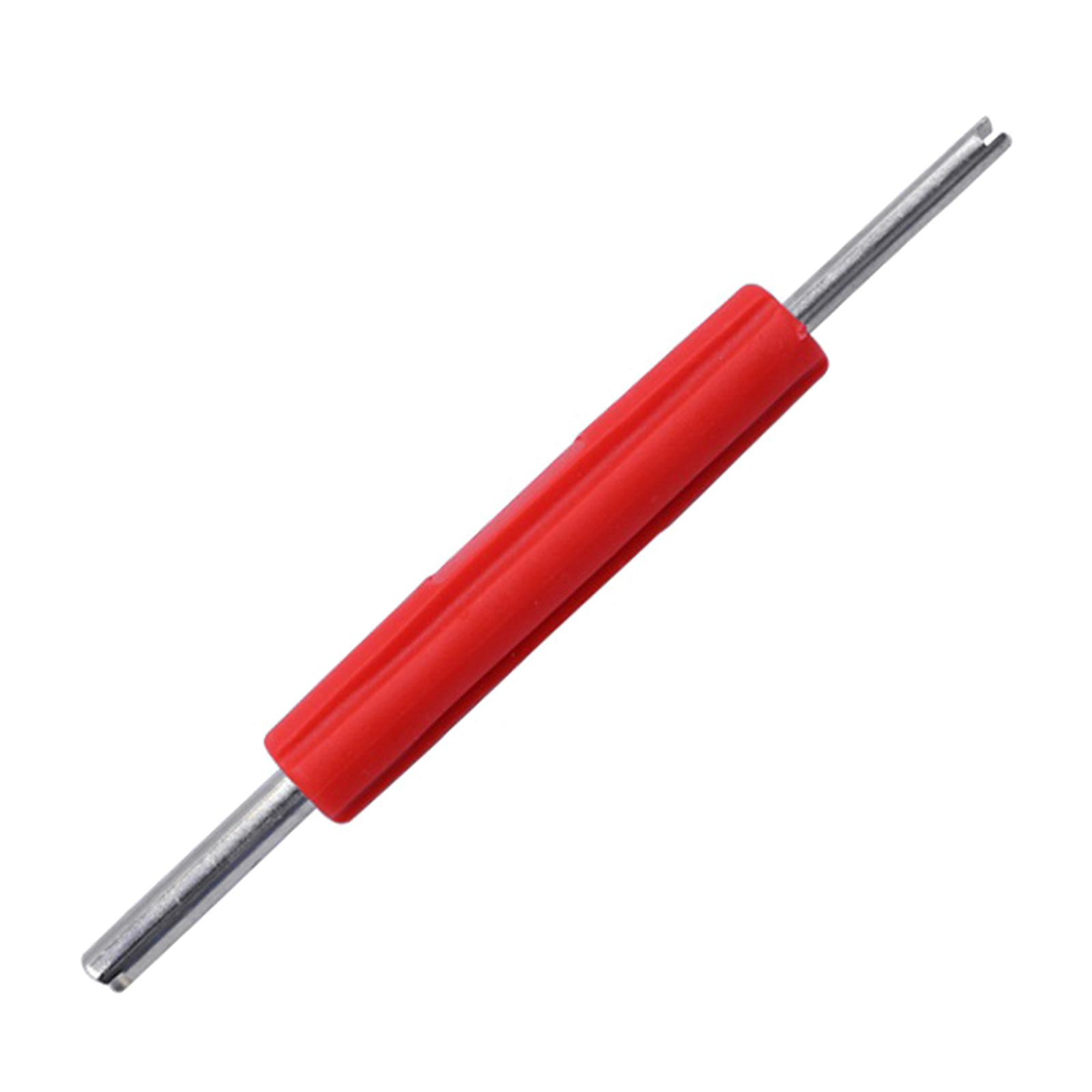 

Инструмент для снятия золотников с двойной головкой Простой в использовании и портативный Гаечный ключ для ниппелей Инструмент для ремонта автомобильных шин и кондиционеров