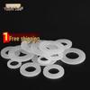 White Nylon Flat Washer: Shockproof Round Plastic Washer with Enlarged Insulation Hole