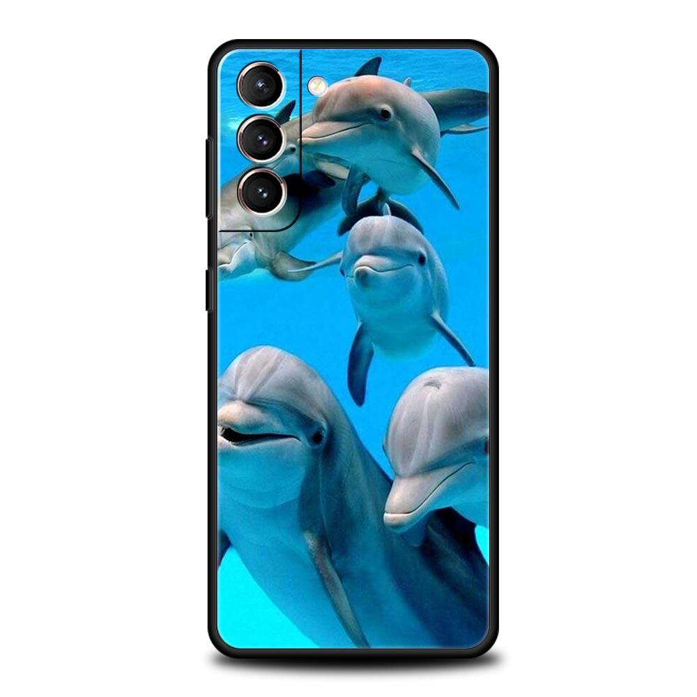 

Чехол для телефона Ocean Animal Dolphin для Samsung Galaxy S24 S23 S22 5G S20 Ultra S21 FE S10 S9 Plus S10E S8 Lite 20, мягкий чехол из ТПУ S22 Plus 5G