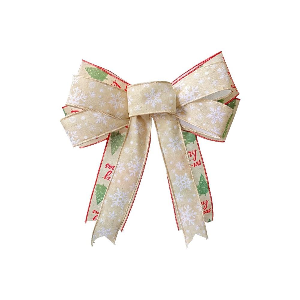 Double Layer Christmas Tree Bowknot Hanging Exquisite Christmas Tree Decoration Large Size Cloth Xmas Party Supplies