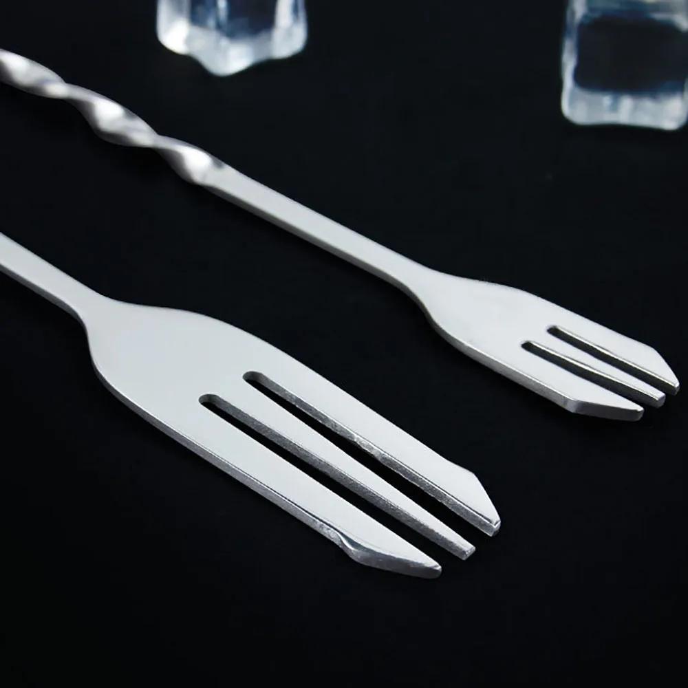 Stainless Steel 304 Spiral Cocktail Stir Spoons Bartender Muddlers for Whisky Drinks Mixing Bar Essential Tool