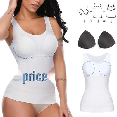 Genie Draadloze Body Shaper Cami met Vullingen - Buikcontrole Sportvest