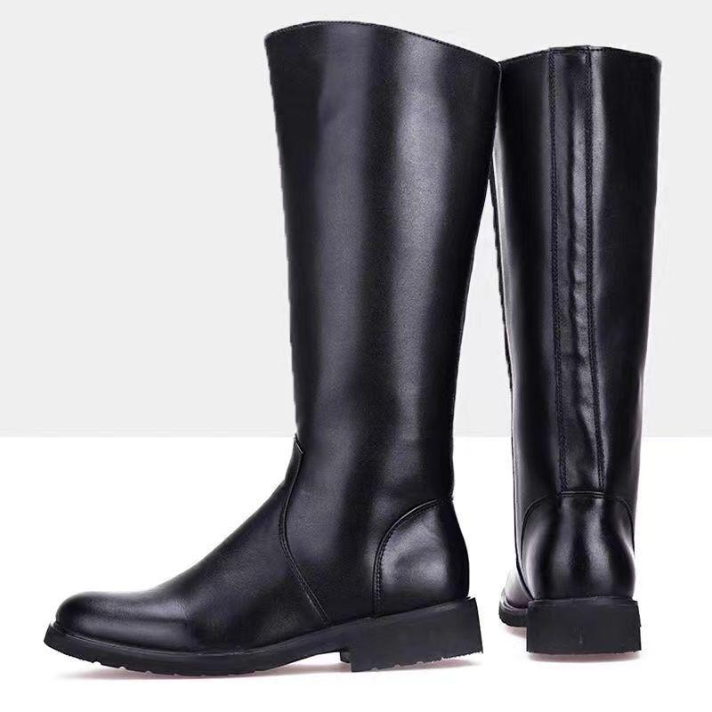 Men's and Women's High Tube Riding Boots for Knight Performances and Honor Guards