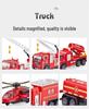 Kids' Pull-Back Vehicle Set: Alloy Cars, Military Tanks, Fire Trucks, and Engineering Vehicles