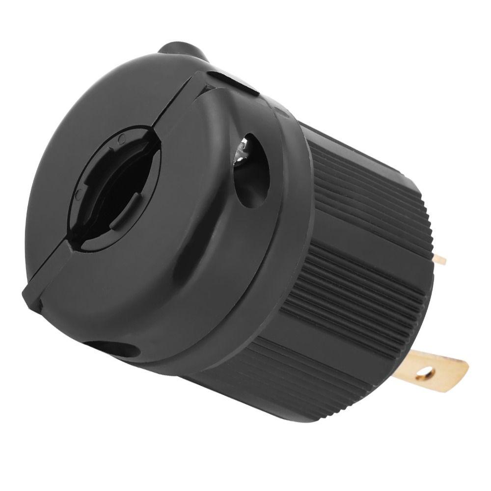 Plug Adapter L5-30P Twist Lock Electrical Plug AC 125V 30A Black Plug 3 Pole Plug Connector Power Distribution