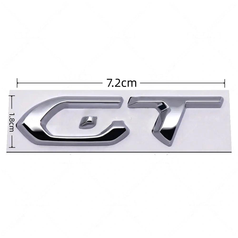 3D Metall GT Abzeichen Aufkleber Seitenkotflügel Kofferraum Heck Emblem Aufkleber
