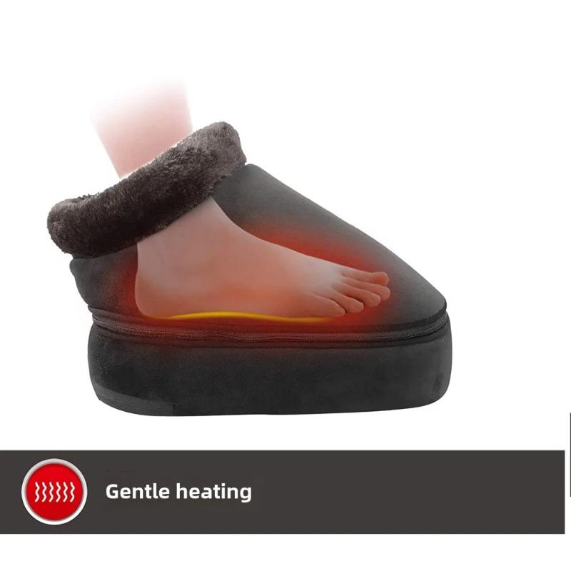 Home electric backrest massage pad, heated boots, foot massager, acupressure kneading massage, hot compress foot therapy machine