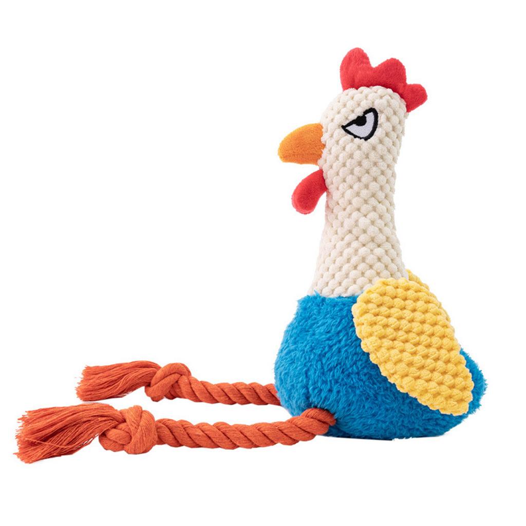 Interactive Plush Squeaky Toy, Chicken-shaped, Suitable For All Dogs As A Teething And Chewing Toy