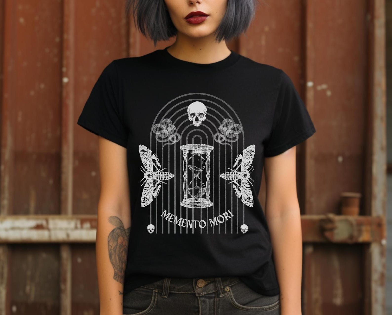 memento mori tshirt, unisex, occult 3XL