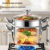 Food Grade 304 Stainless Steel Multi-Purpose Pot
