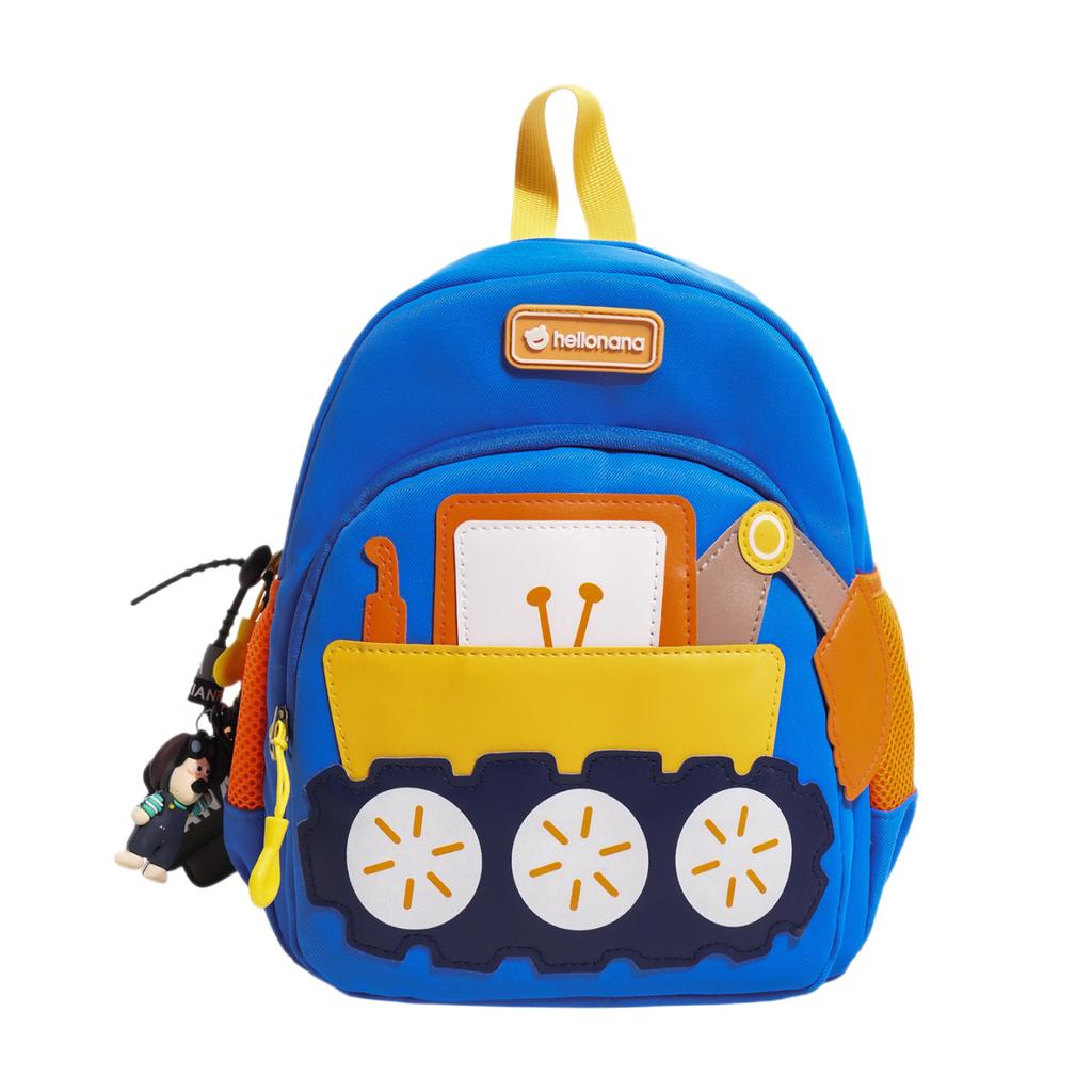 Schoolbag new cartoon construction car children's backpack kindergarten primary school students casual schoolbag men and women children outdoor