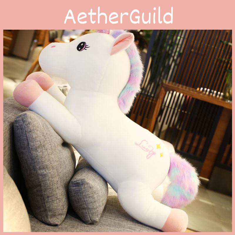 Toy Plush Unicorn Cartoon Stuffed Throw Pillow Doll Soft Cute Kids Xmas Gift