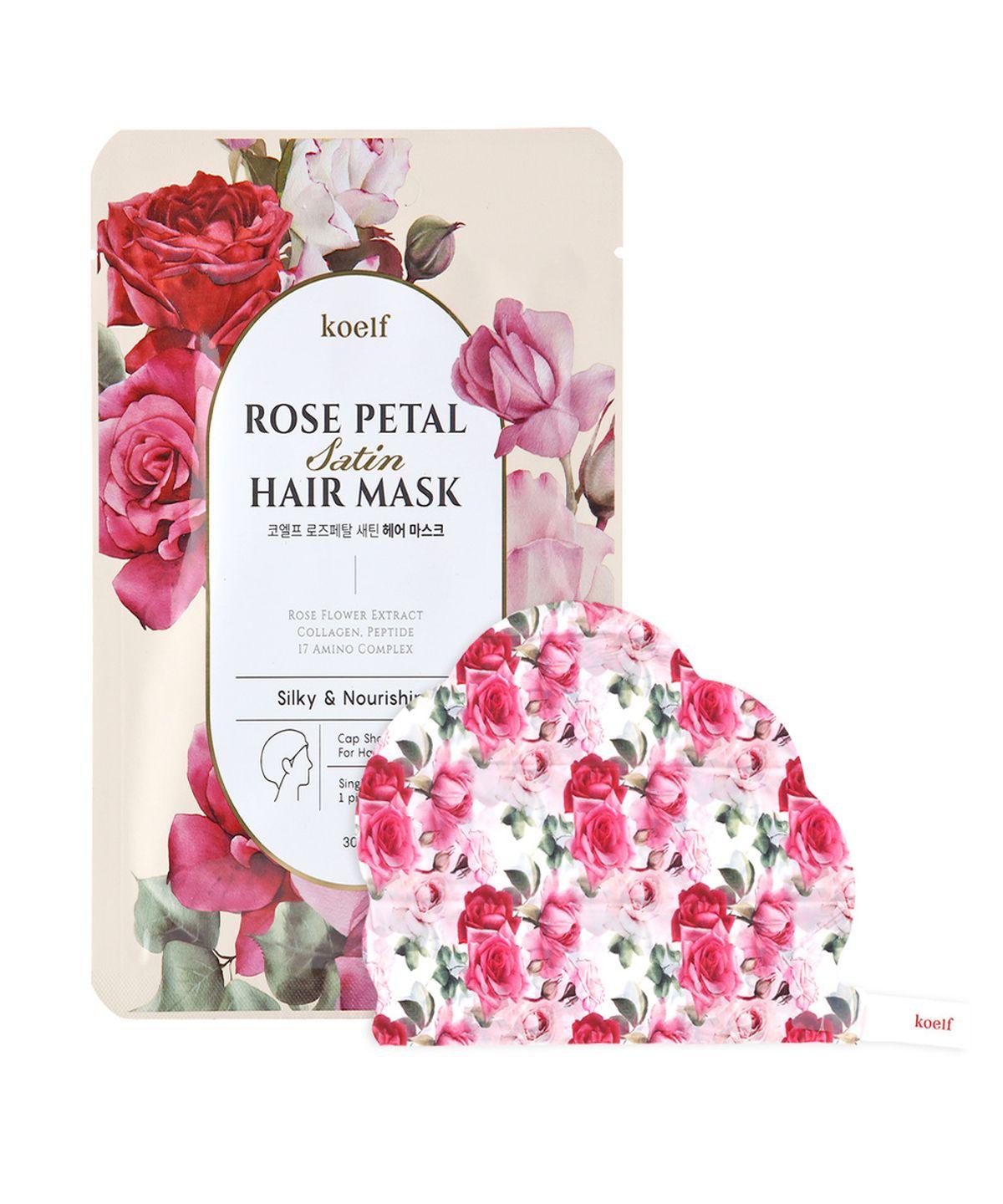 Rose Petal Satin Hair Mask 2 Packs (2 Uses)