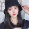 Fisherman's Cap Wig Female Inner Buckle Medium Length Straight Hair Wig Detachable Cap Wig Collarbone Wig