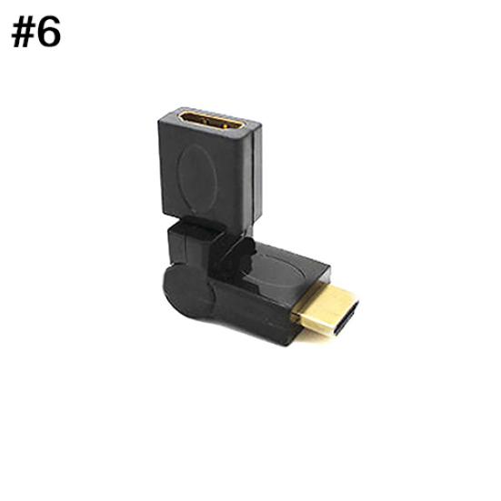 Angle Rotating Connector Port Saver Converter To Female Adapter HDMI-compatible Male
