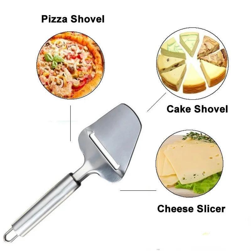 New Stainless Steel Cheese Spatula Cheese Scraper Slicer Kitchen Small Tool Cheese Cutter Kitchen Baking Ham Slicer