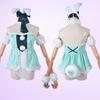[Milky Time] Hatsune Miku Cosplay Halloween Bunny Girl White Rabbit with Wig