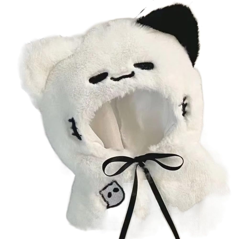 EZBUYGO 10cm Cute Cartoon Doll Plush Toy White Ghost Cloak Toy Accessories Cotton Stuffed Animal Dress Up Clothes