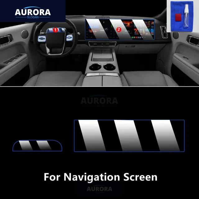 

For Li AUTO LIXIANG L7/L8/L9 22-23 Car Interior Center Console Transparent TPU Protective Film Anti-scratch Repair Film Refit For Navigation