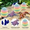 6-Pack Small Mystery Dragon Eggs 2025 New 3D Printed Dragon Eggs with Fully Articulated and Colored Dragon Inside Easter Decor