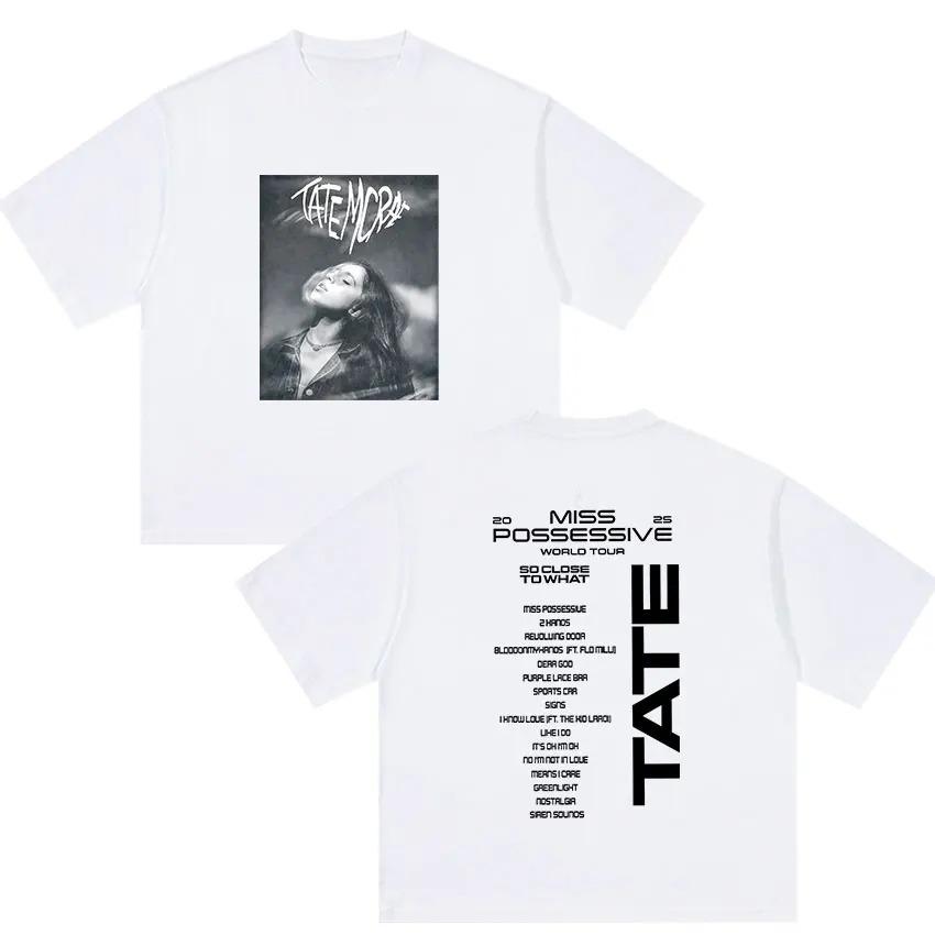 

Tate McRae So Close To What New Album 2026 Graphic T-shirts Men Women Vintage Hip Hop Pop Music Short Sleeve T-shirt 4XL