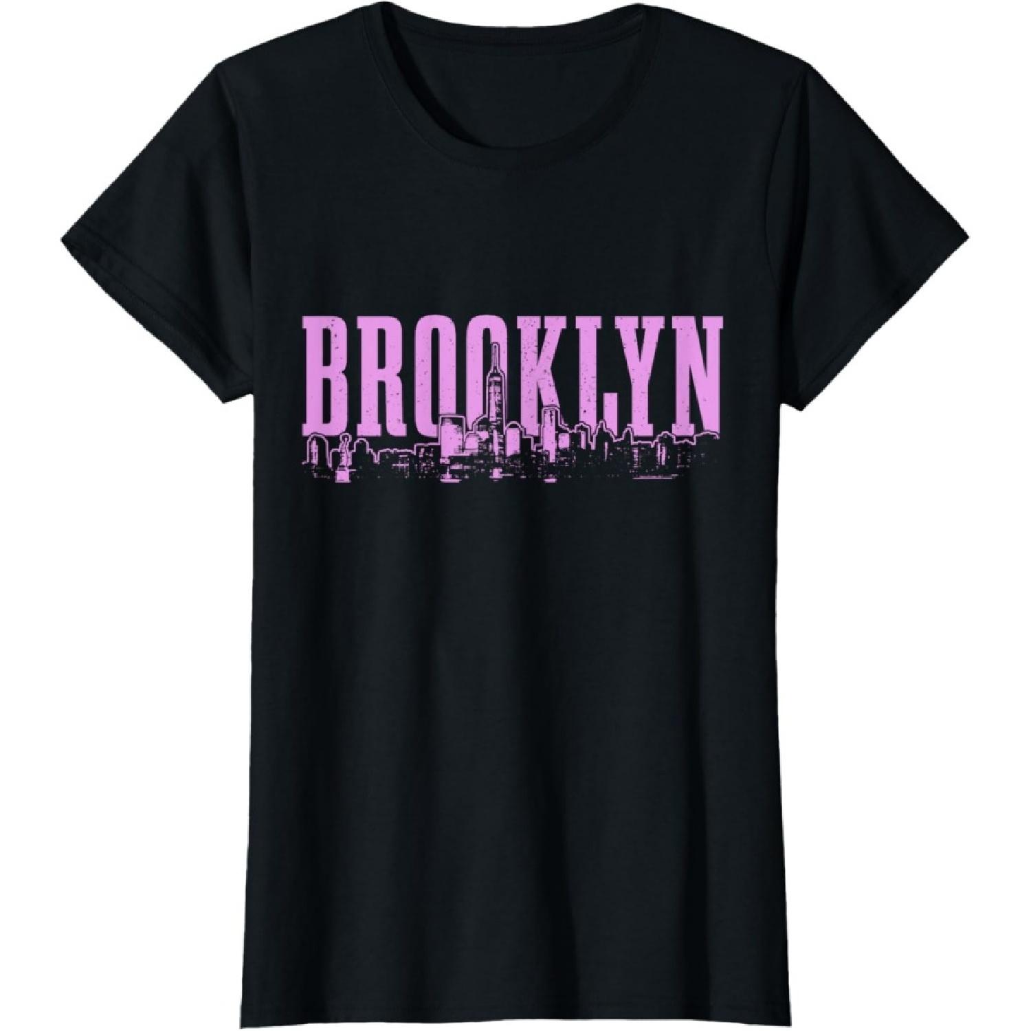 Brooklyn New York City Skyline NYC Vintage NY T-Shirt S