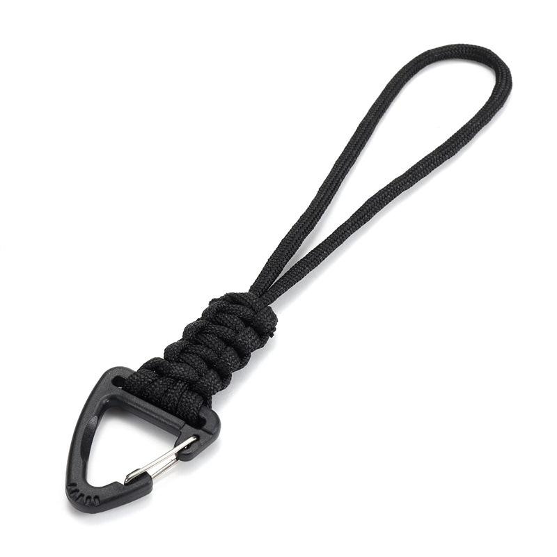 

Lanyard For Keys Carabiner Keychain Quick Release Triangle Buckle Lock Clip Hook Strap Clasp For Outdoor чёрный