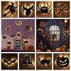 Spider Halloween Hang Tag Light Witch Halloween Front Door  Light Spooky   Prop