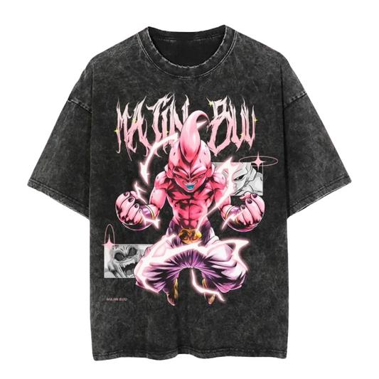 Unisex Oversized Washed Dragon Ball Anime Parentchild Tshirt Man Women Short Sleeve Streetwear Loose Casual Summer Yk