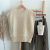 New Arrivals Open Run Women Viscose Pearl Bling Pattern Ribbed Knit Vest