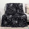Halloween Throw Blanket for Couch, Decorative Plaid Blanket for Sofa and Party Decor
