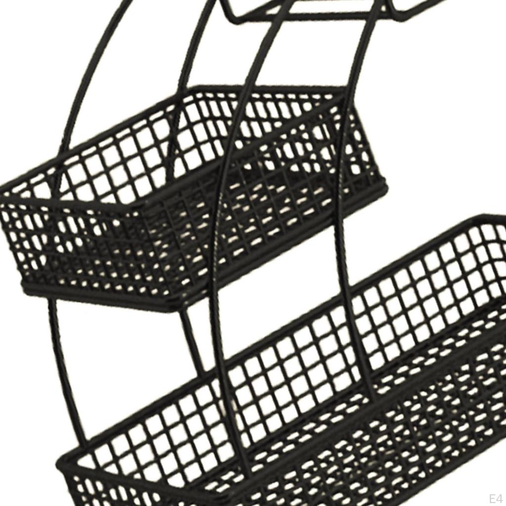 3patrový košík na ovoce Kuchyňský pult Stojan Víceúčelová mísa Podnos Chléb Zelenina