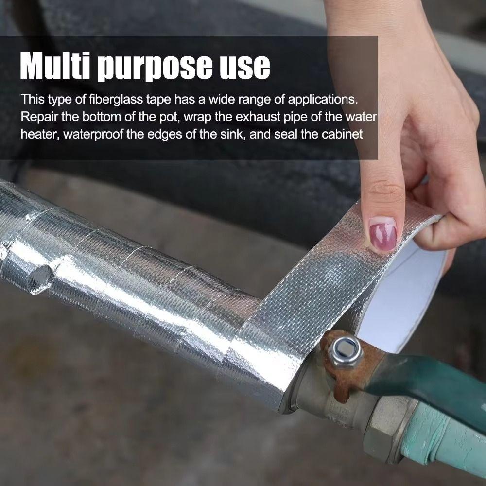 Self-Adhesive Aluminum Foil Tape High Temperature Fireproof Tape New Tin Foil Paper Tape