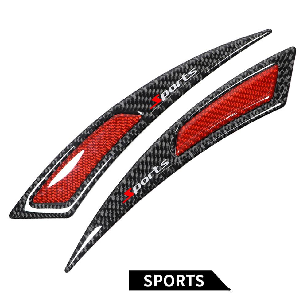

Car Body Wheel Eyebrow Arch Protector Strip Lip Fender Flares Carbon Fiber Style
