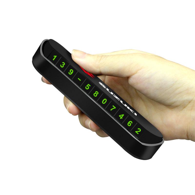 1 ks Nová karta pro dočasné parkování do auta, odznak, styling auta pro Suzuki Swift SX4 Samurai Sport Jimny Grand Vitara Alto GW250 Splash Swace