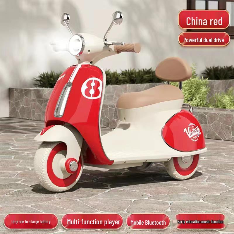 Children's Cross-Border Electric Tricycle with Remote Control - Dual-Drive, Rechargeable, Ideal Gift for Boys and Girls