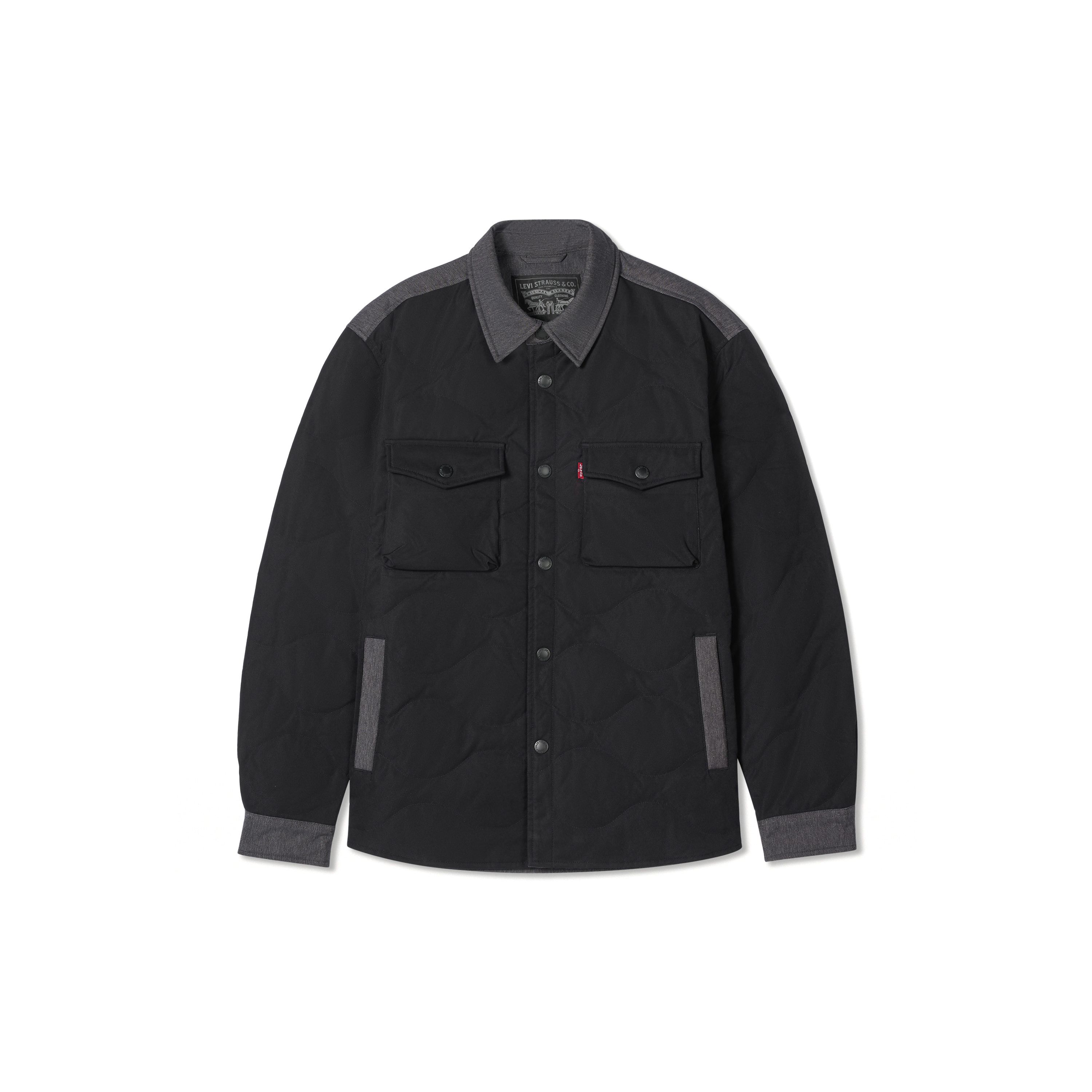 

Levi s Men s Reversible Flannel Lined Shirt Jacket Black 005N2-0000 XXL